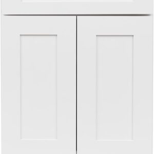 30 in. White Ready-to-Assemble Kitchen Base Cabinet with Drawer