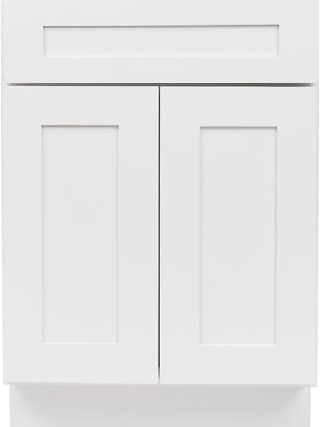 30 in. White Ready-to-Assemble Kitchen Base Cabinet with Drawer