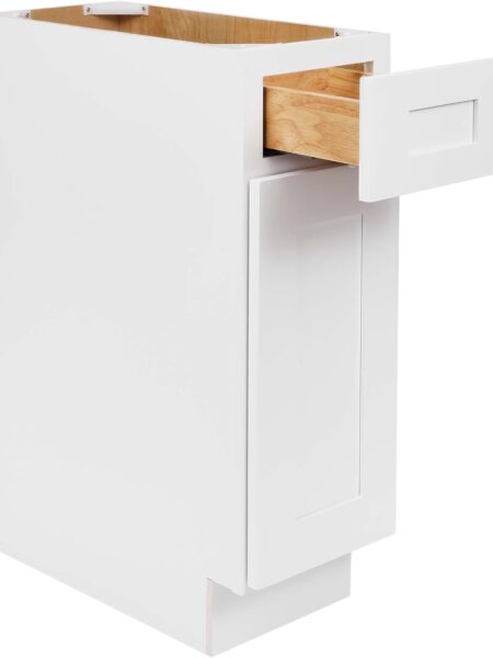 12 in. White Ready-to-Assemble Kitchen Base Cabinet with Drawer