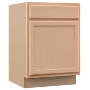 21 in. W x 24 in. D x 34.5 in. H Assembled Recessed Panel Base Kitchen Cabinet - Unfinished
