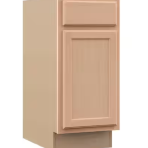 12 in. W x 24 in. D x 34.5 in. H Assembled Recessed Panel Base Kitchen Cabinet - Unfinished