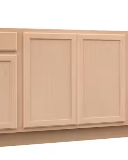 60 in. W x 24 in. D x 34.5 in. H Assembled Recessed Panel Sink Base Kitchen Cabinet