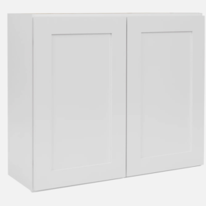 36”W x 30”H x 12”D White Shaker RTA Wall Cabinet - Solid Wood Soft-Close