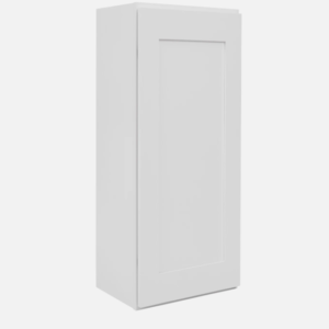 12”W x 30”H x 12”D White Shaker RTA Wall Cabinet - Solid Wood Soft-Close