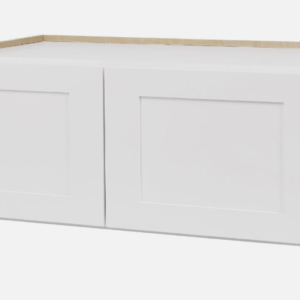 30”W x 12”H x 12”D White Shaker RTA Wall Cabinet - Solid Wood Soft-Close