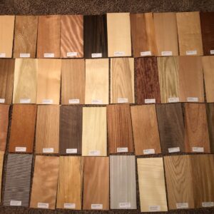 40- 6" x 12" Labeled Wood Veneer Pieces 20 Square Feet Exotic Domestic Marquetry