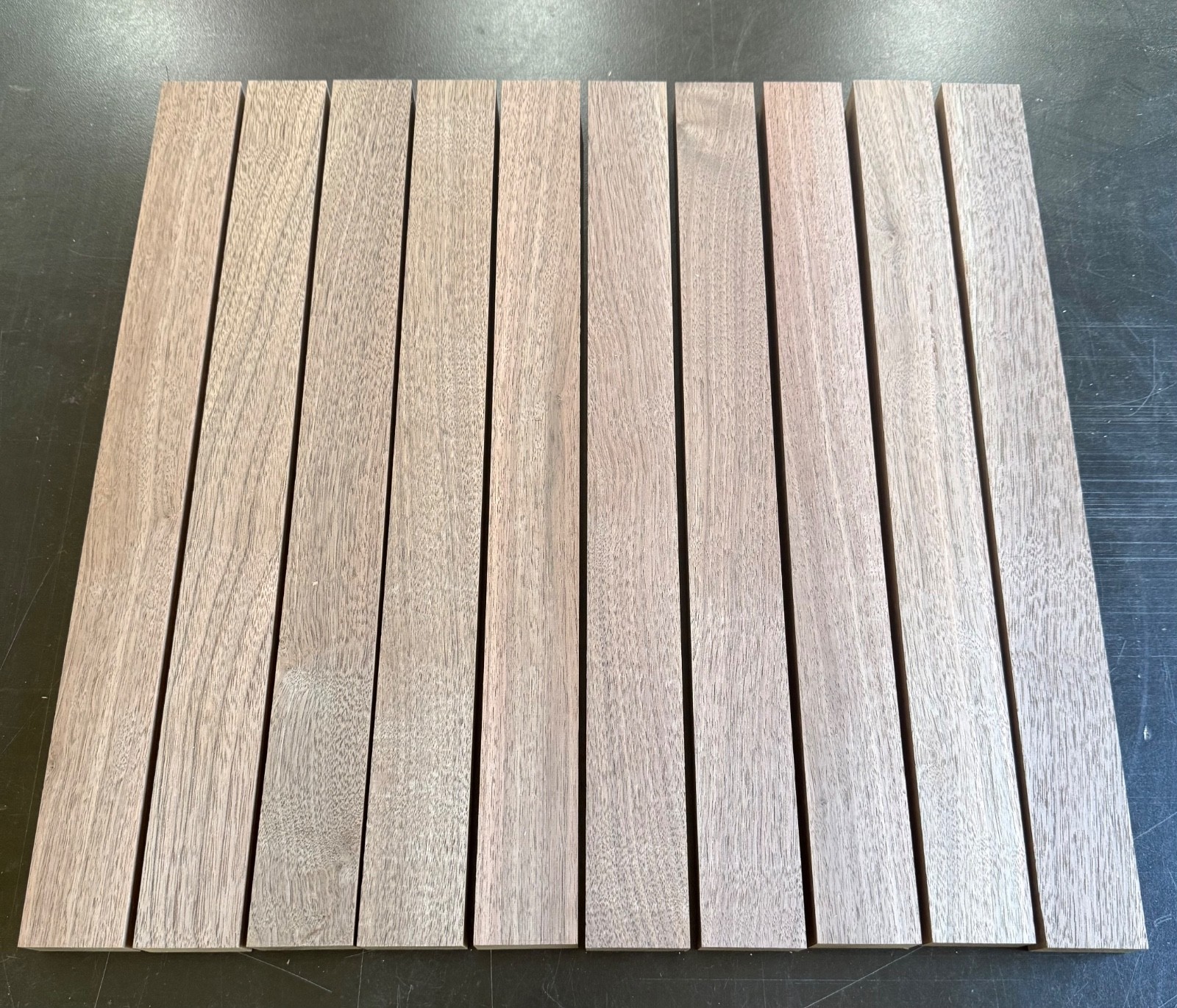 10 pieces kiln dried s4s black walnut 1 1/2"x 16"x 3/4"