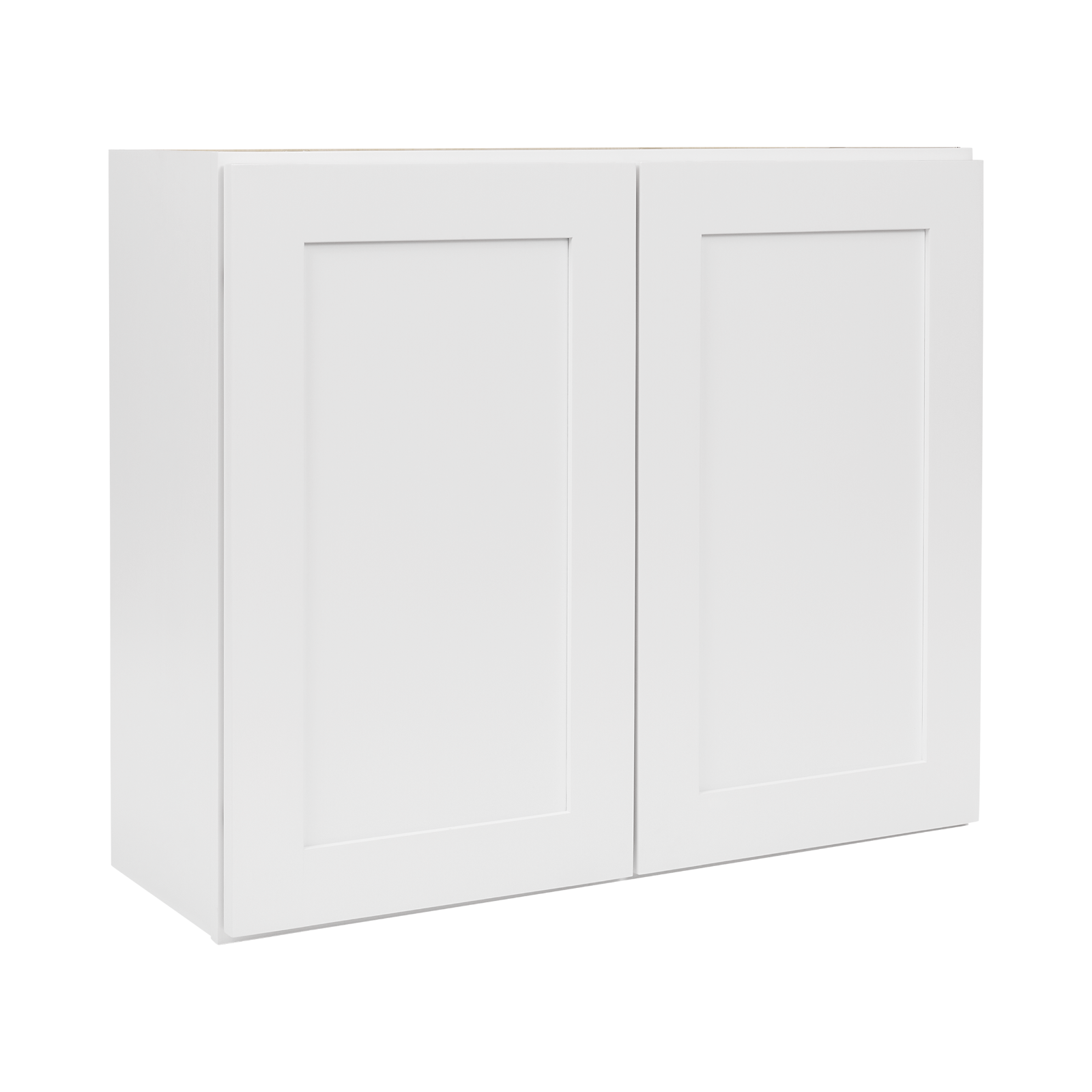 18"W x 30"H x 12"D White Shaker RTA Wall Cabinet Solid Wood Soft Close