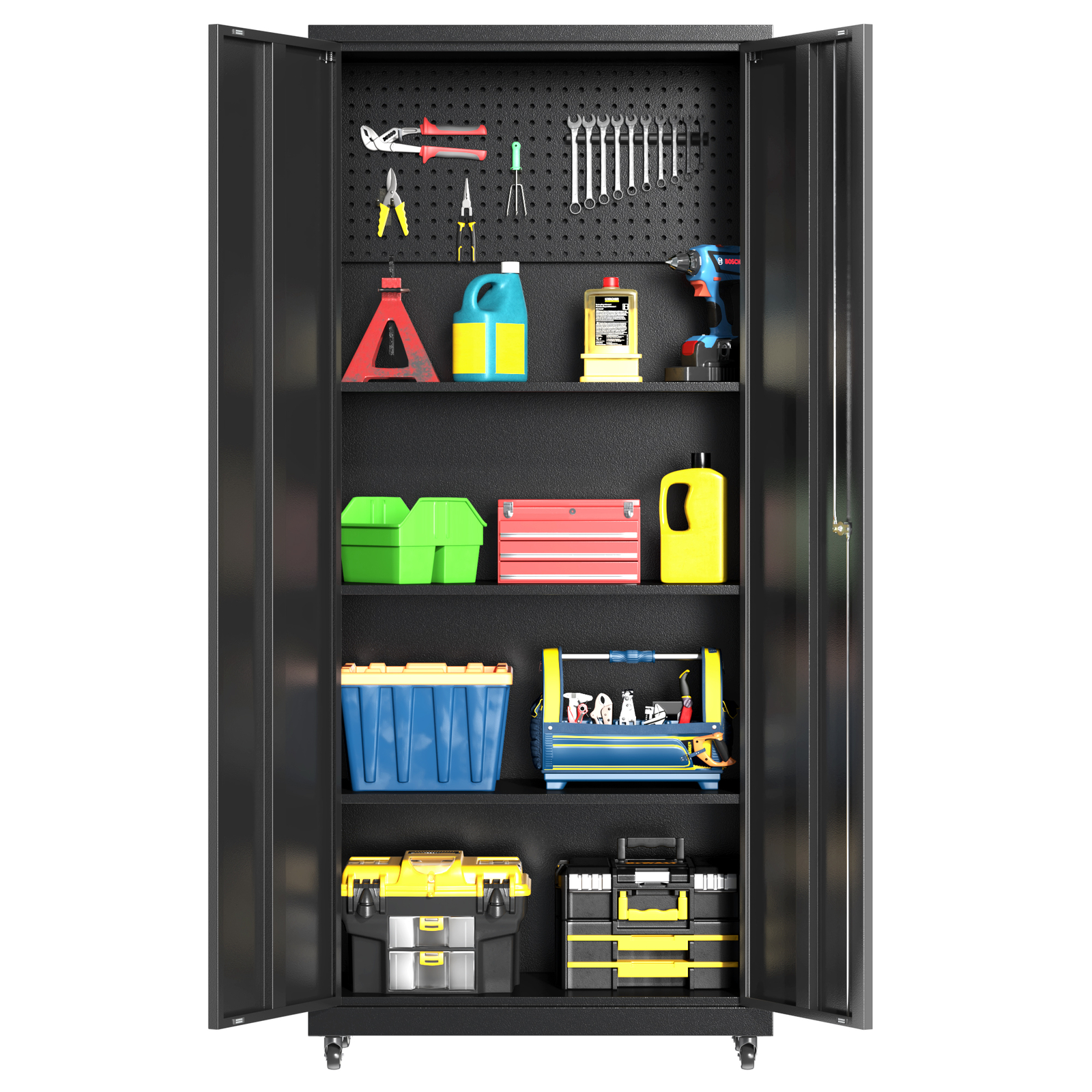 Rolling Garage Cabinet Workshop Set Garage Cabinets Storage Cabinet Tool Cabinet - Image 4