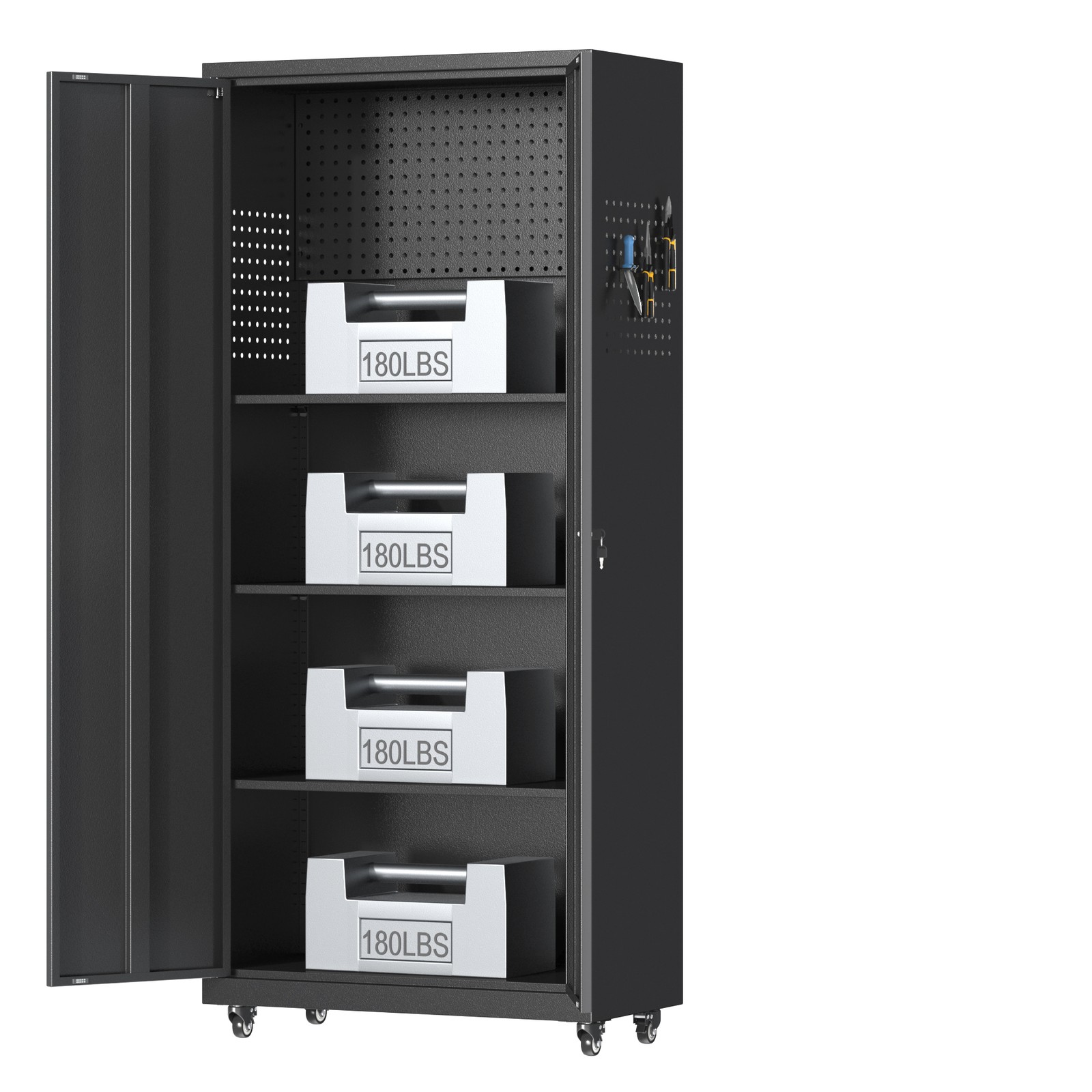 Rolling Garage Cabinet Workshop Set Garage Cabinets Storage Cabinet Tool Cabinet - Image 5