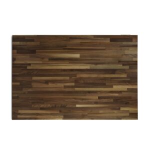 30" L x 25" W Butcher Block Counter Top, Walnut Solid Hardwood Countertop, Wood Slab